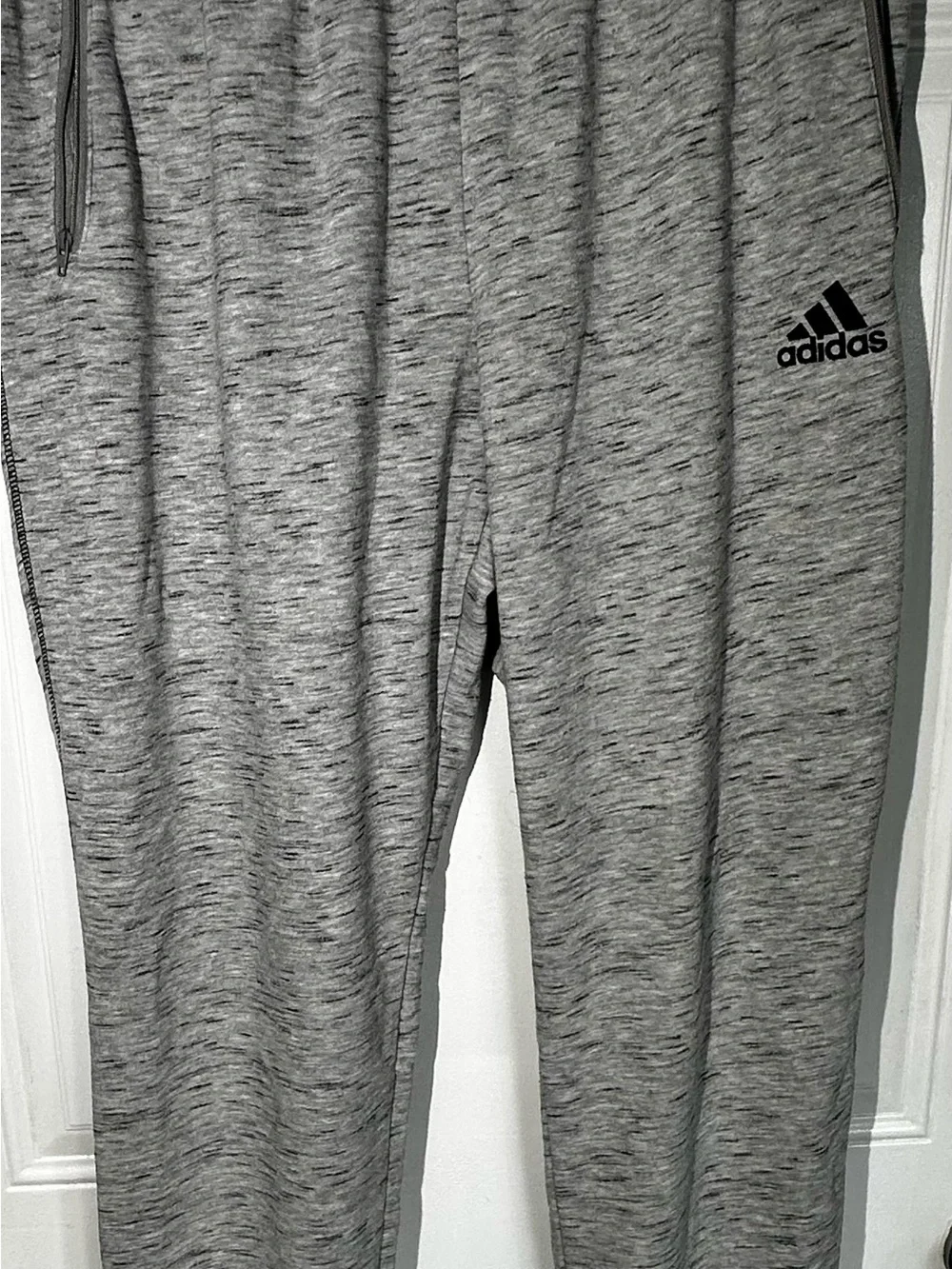 adidas Gray Heather Men's Jogger Sweatpants